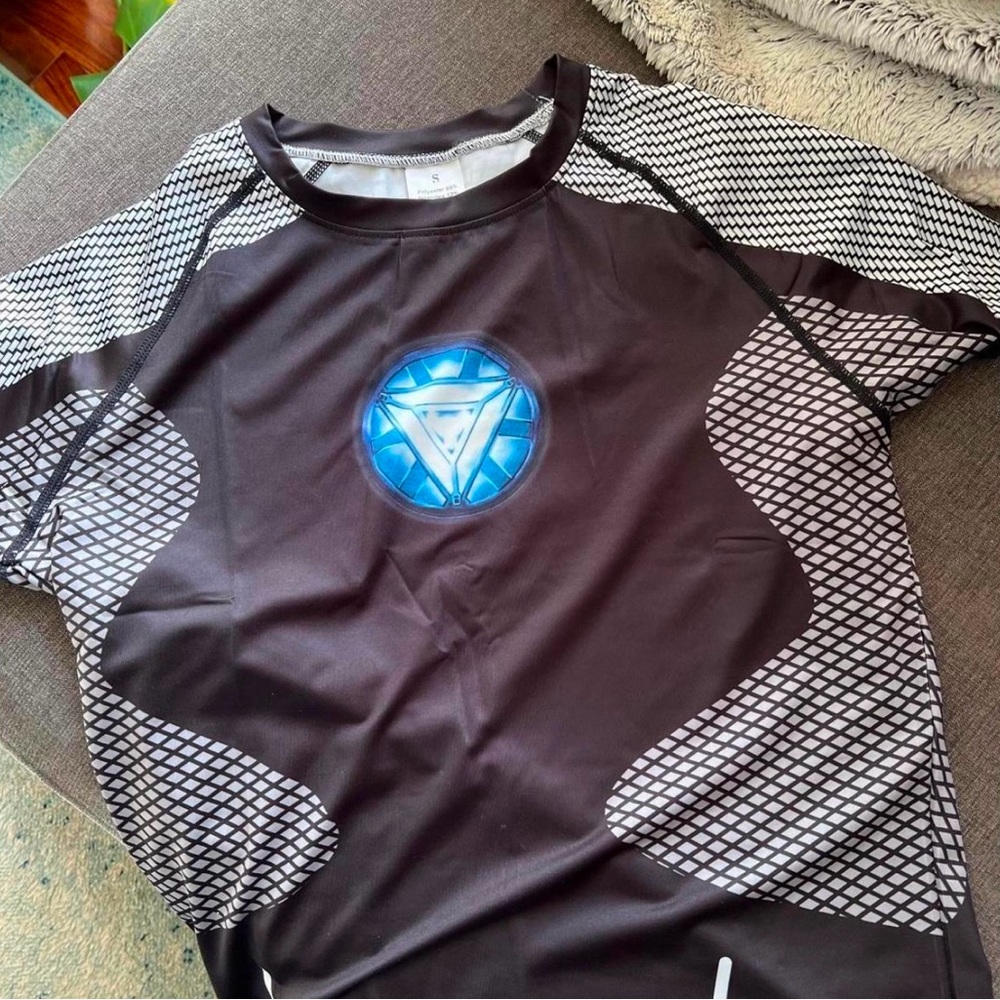 Marvel Black and White Arc Reactor T-Shirt